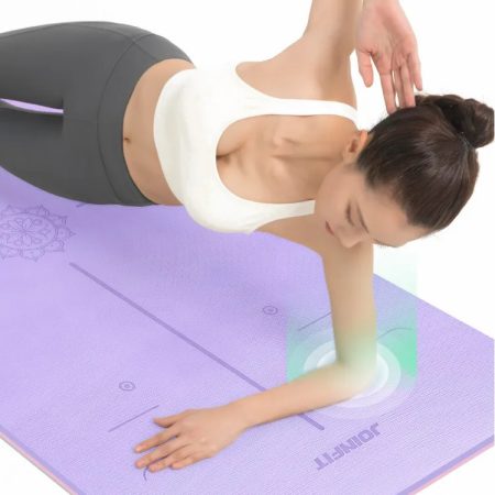 MINISO 5mm Anti-slip Yoga Mat, Thick Perfect for Home or Gym Use-Exercise  Mats for Yoga and Floor Workout-Yoga Mat Non-Slip, Includes Free Strap,  Purple