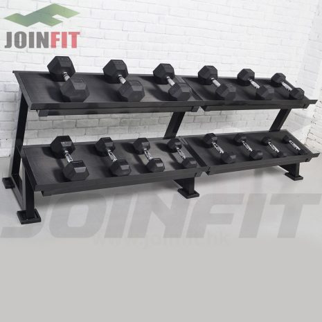 Joinfitt Rubber Coated Hex Dumbbell JM023BK 2